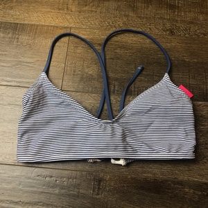 NEW Xhilaration Striped Bikini Top Swim Suit Large